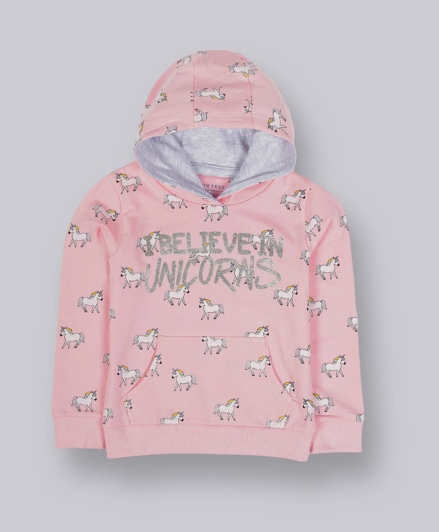 Unicorn Printed Hoodie Sweatshirt pack of 2- Pink