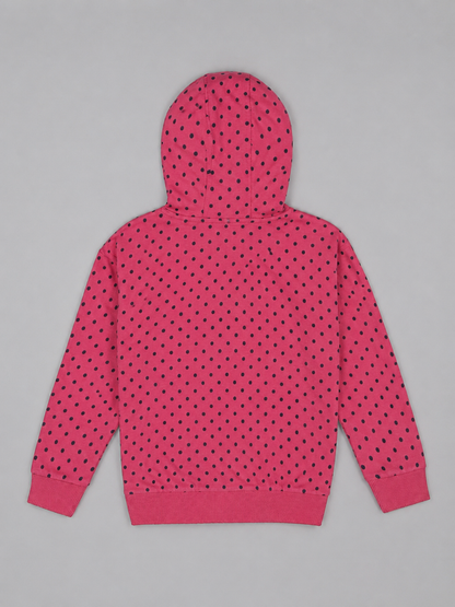 Girls Premium Soft cotton full sleeve Printed Hooded Sweatshirt