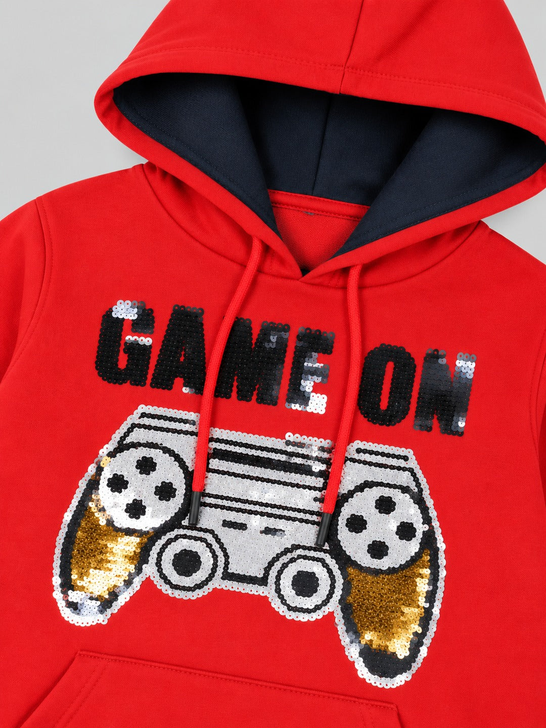 Boys Premium Soft Cotton Full Sleeve Printed Hooded Sweatshirt