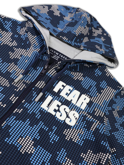 Boys Premium Soft Cotton Full Zipper Printed Hooded Sweatshirt