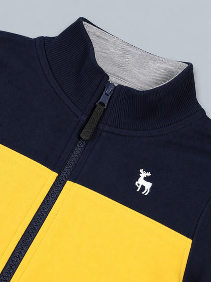Boys Premium Soft Cotton Full Zipper Round Neck Sweatshirt