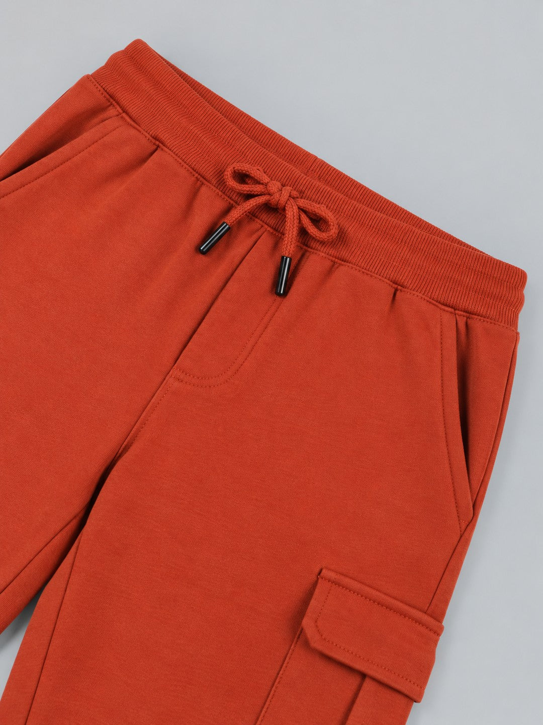 Boys Premium Soft Cotton Solid Cargo Pocket Jogger