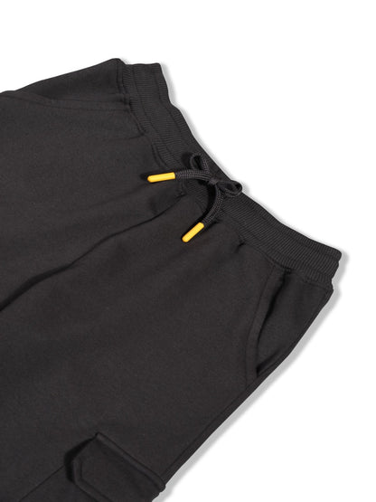 Boys Premium Soft Cotton Solid Cargo Pocket Jogger