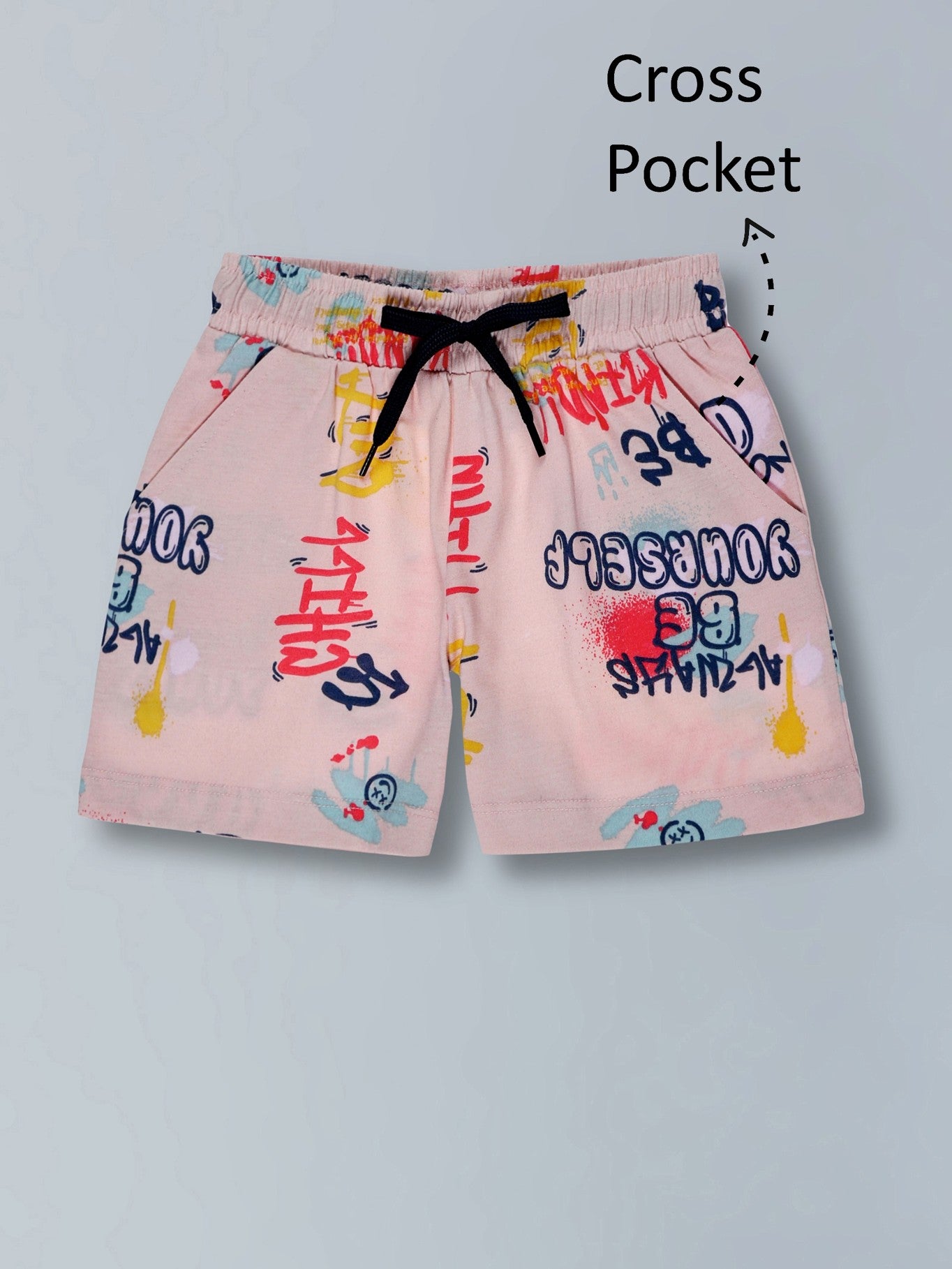 Girls Trendy Cotton Top & Shorts Co-ord Set