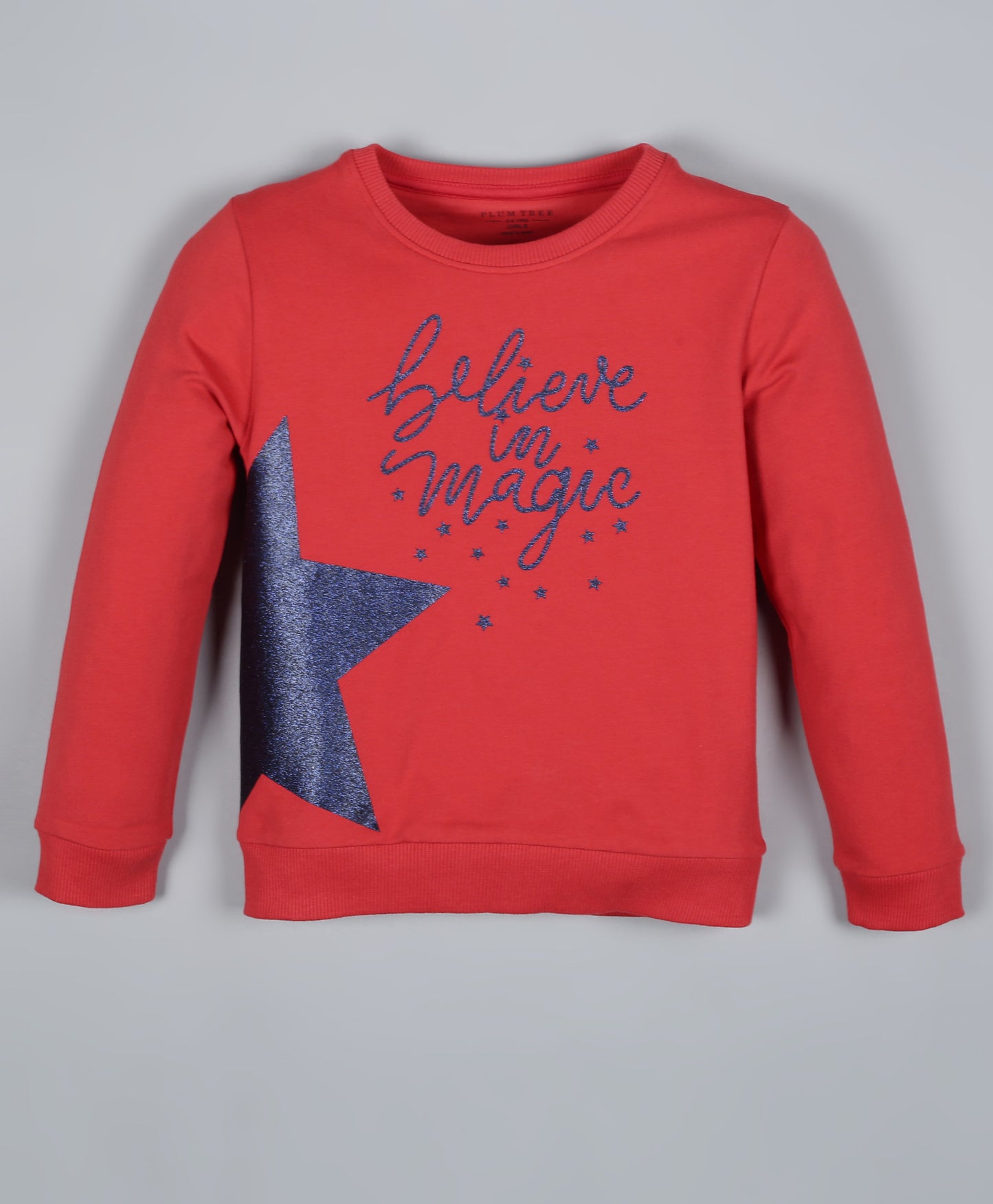 Princess Printed Round neck Pullover Sweatshirt pack of 2- Green and Red