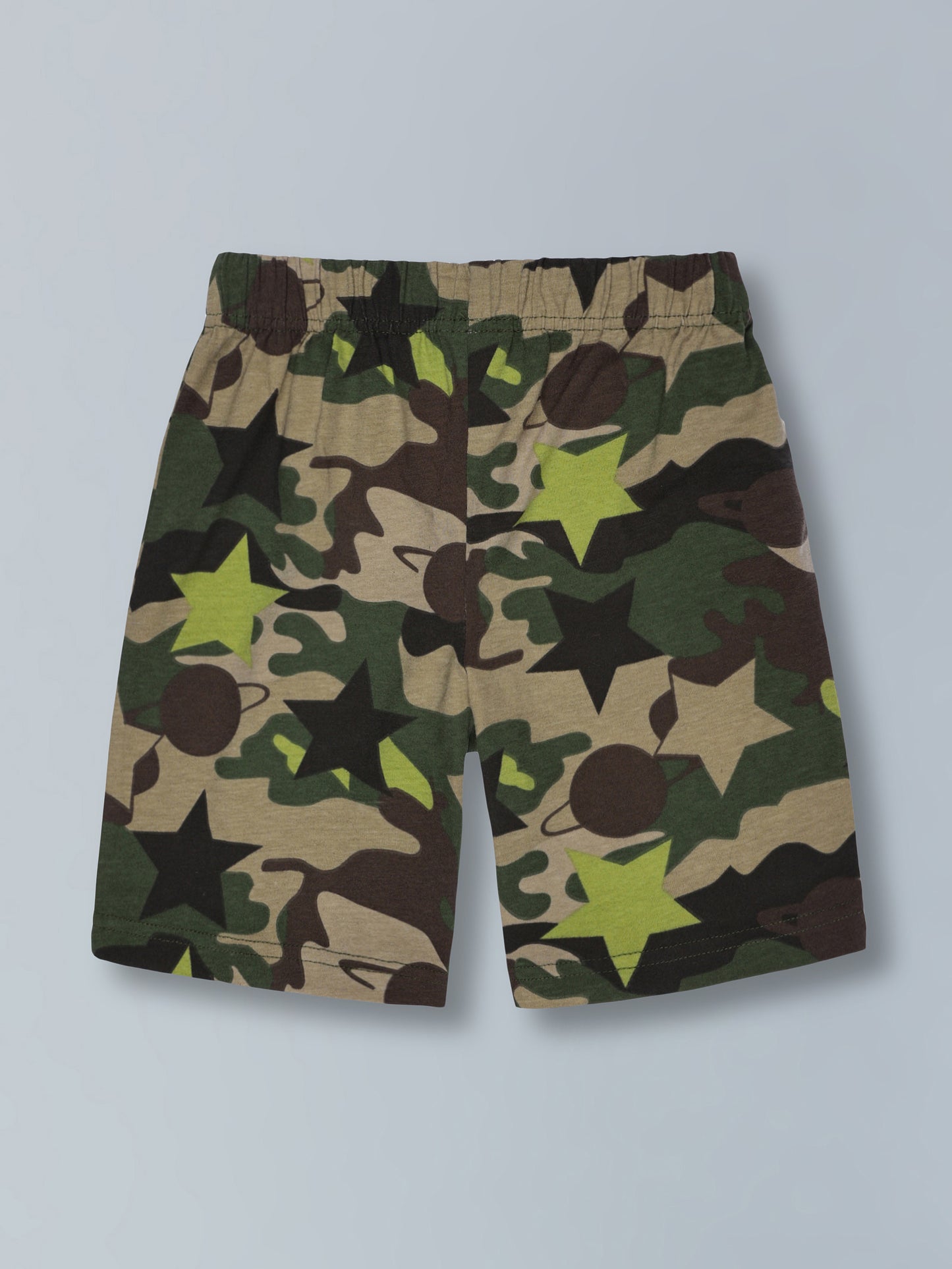 Boys Premium Cotton Printed Knit Shorts Pack Of 2