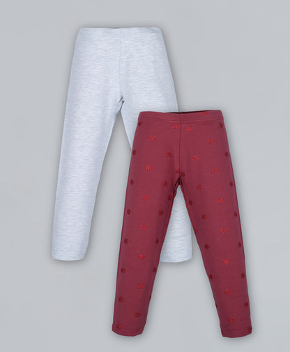 All Over Printed and solid Leggings( Pack of 4) - Multi Color