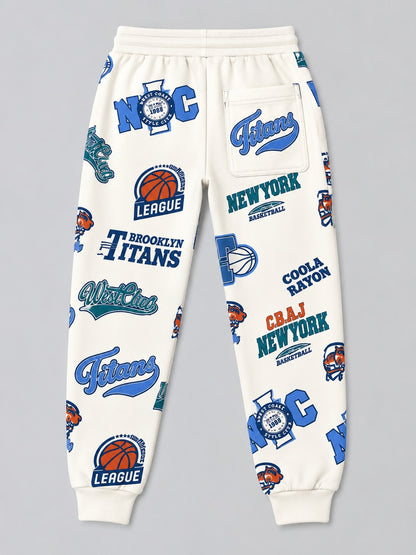 Boys Premium Soft cotton Regular Fit Printed Jogger