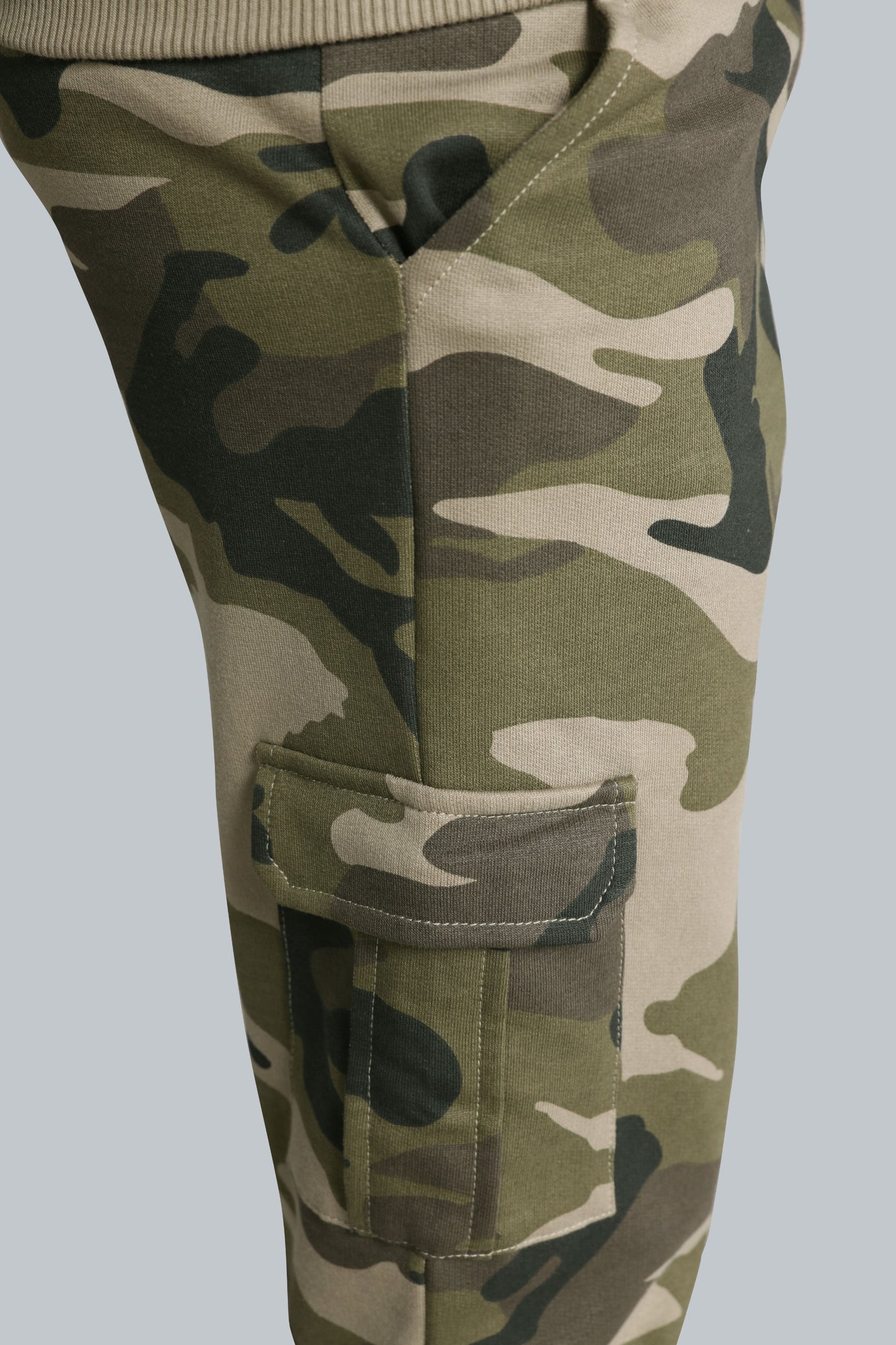 Boys Camo Cargo Pocket Jogger Pants