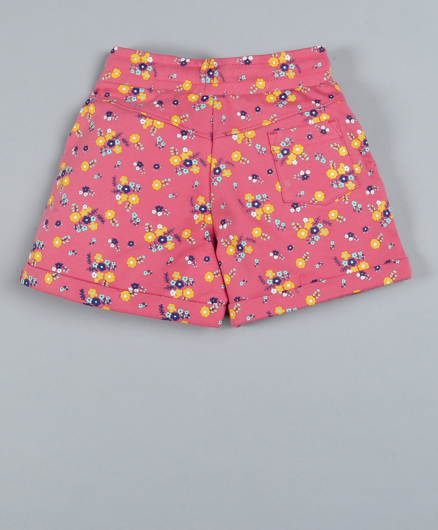 Plum Tree Girls Half Sleeve Little Princess Print T-shirt and Short( Pack of 2)-NAVY & ORANGE