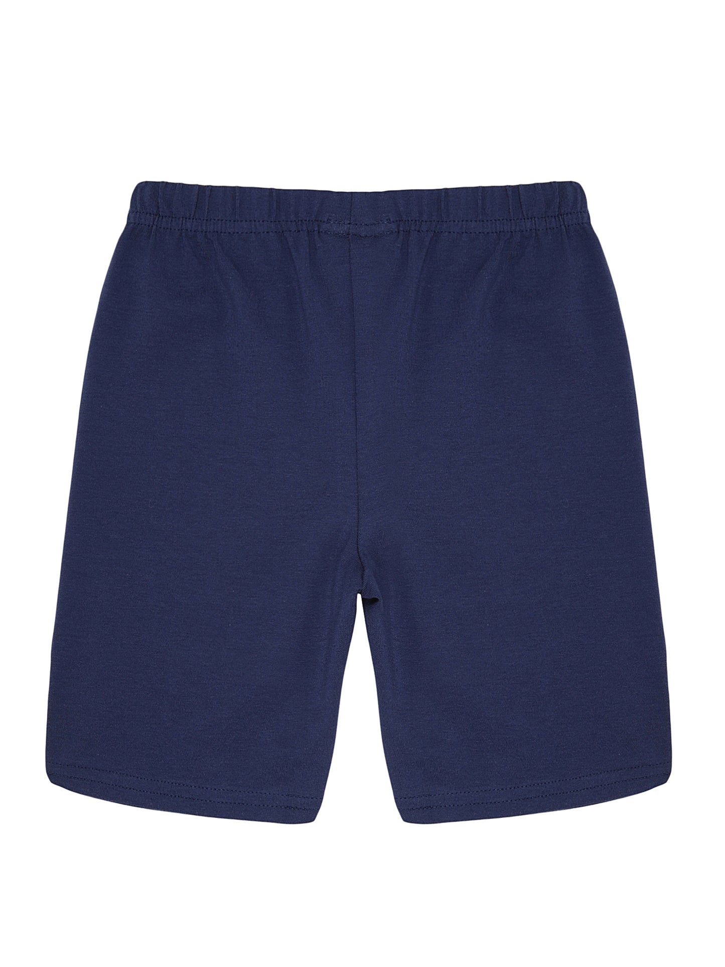 Girls  Set of 3 soft lycra cotton Cycling Shorts-WHITE NAVY