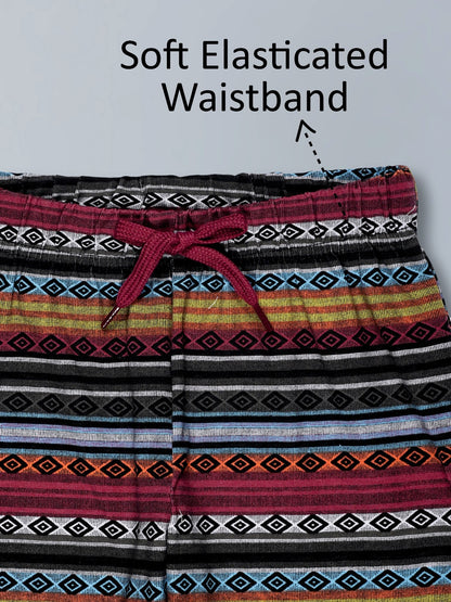Girls Premium Cotton Printed Wide Leg Pant pack of 2