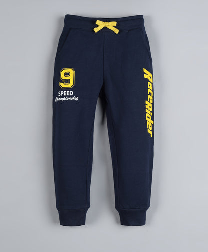 Raised Print Round Neck Pullover Sweatshirt and Printed Jogger set