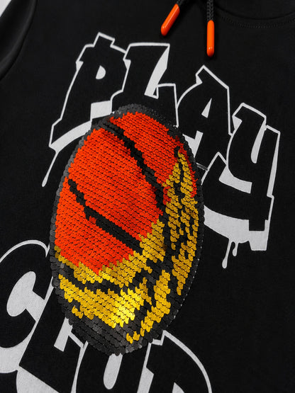Boys Premium Soft Cotton Full Sleeve Printed Hooded Sweatshirt
