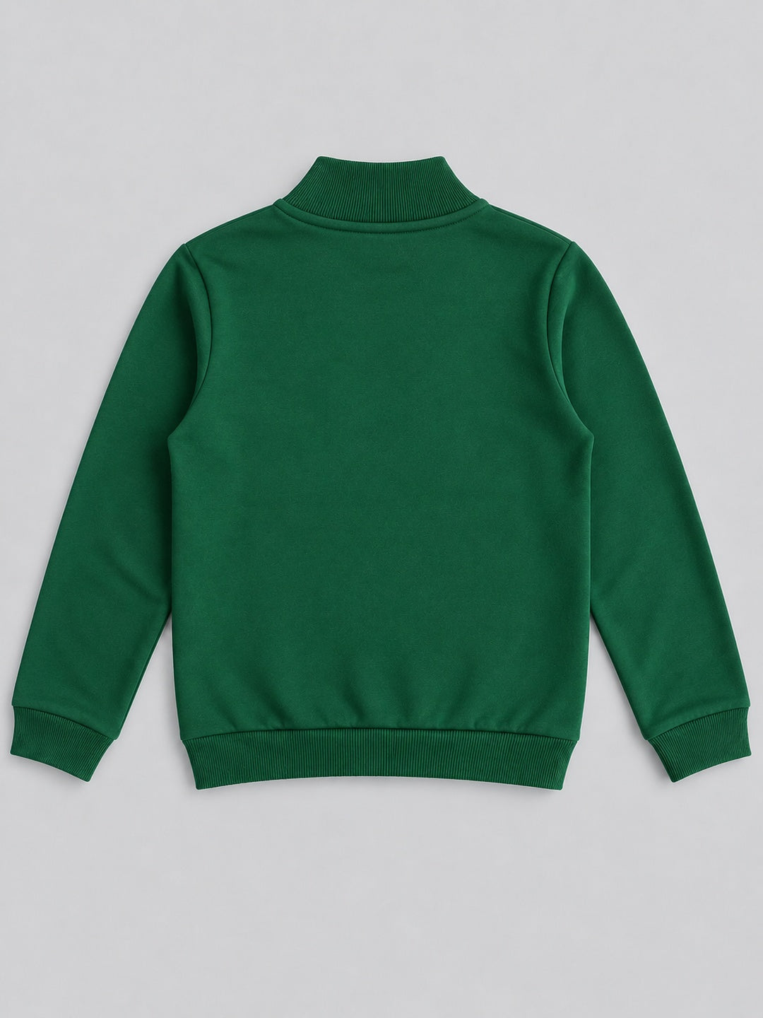 Boys Premium Soft Cotton Full Sleeve Half Zipper Hi-Neck Sweatshirt