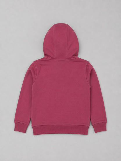 Girls Premium Soft Cotton Full Sleeve Printed Hooded Sweatshirt