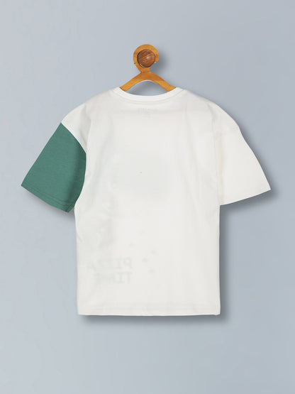 Boys Trendy Oversized T-Shirt & Cargo Shorts Set