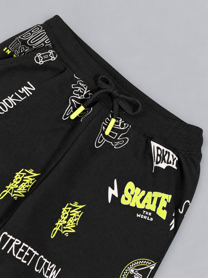 Boys Premium Soft cotton Regular Fit Printed Jogger