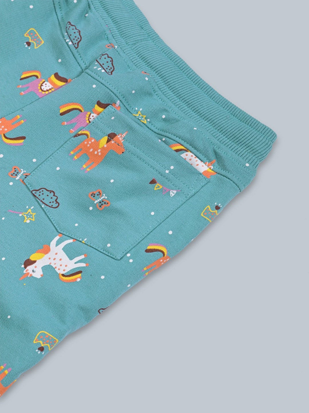 Girls Premium Soft Cotton Printed Wide Leg Pant