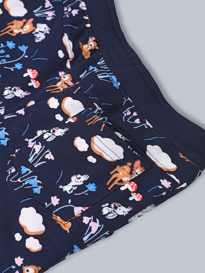 Girls Premium Soft Cotton Printed Wide Leg Pant