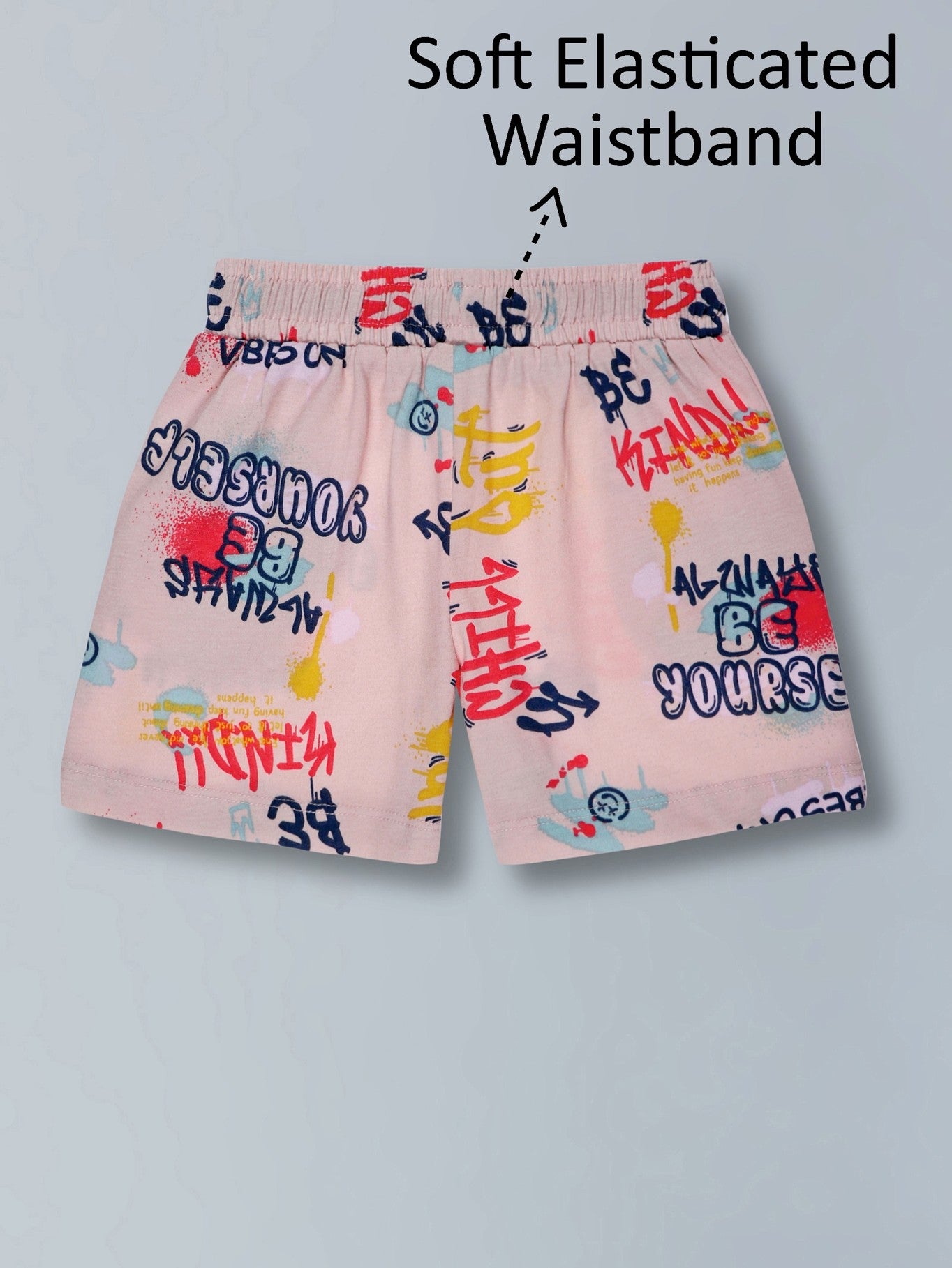 Girls Trendy Cotton Top & Shorts Co-ord Set