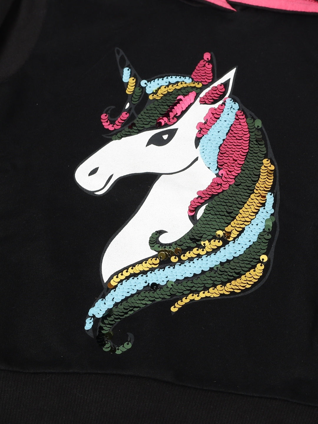 Girls Premium Soft cotton full sleeve Hooded Sweatshirt