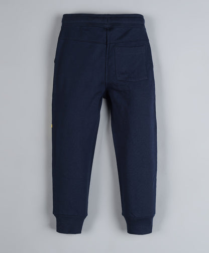 Raised Print Round Neck Pullover Sweatshirt and Printed Jogger set