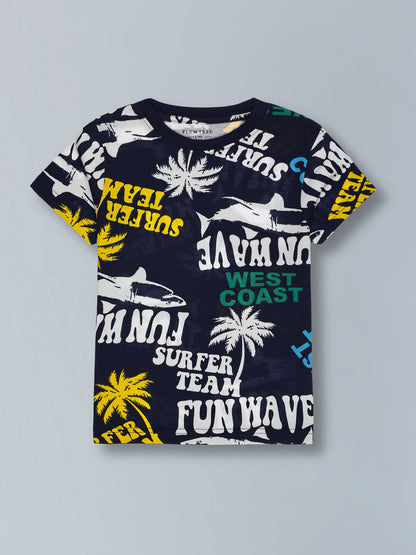 Boys Premium Cotton Top & Shorts Co-ord Set