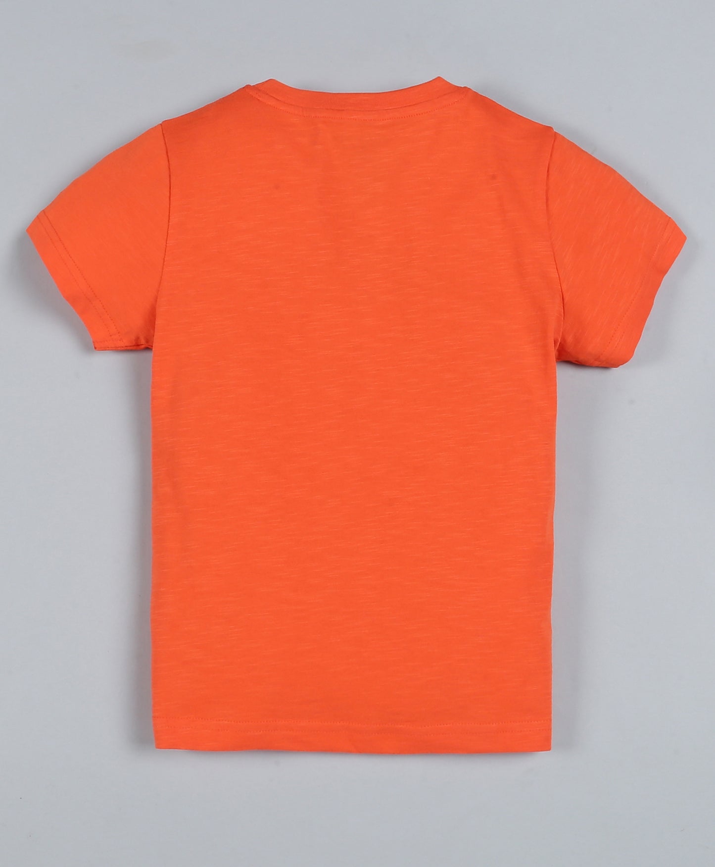 Plum Tree Boys Half Sleeve Monster Print T-shirt( Pack of 2)-OFF WHITE ORANGE