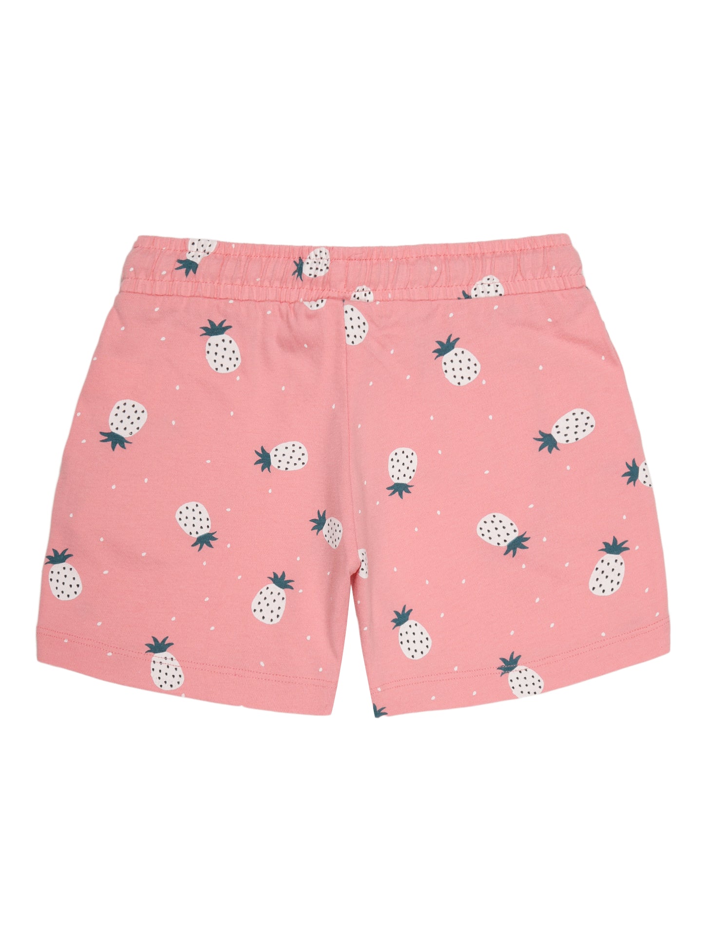 Girls 2 piece pure cotton All Over Printed Co-ordinating Top and Short Set -CORAL AOP