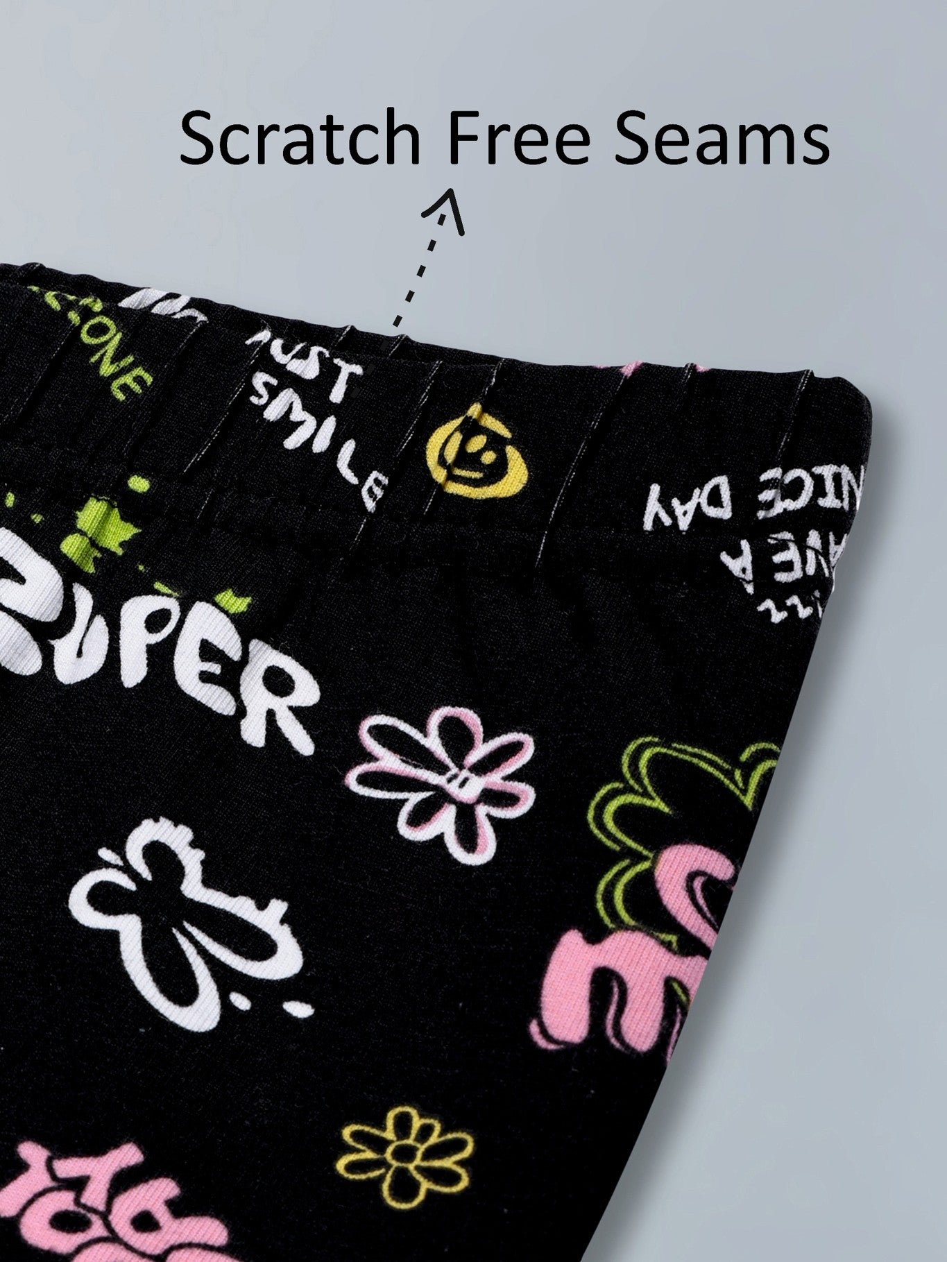Girls Cotton Lycra Stretch Printed Legging Pack of 2