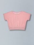 Girls Premium Cotton Crop Top with Elasticated waist  and Wide Leg Pant Set