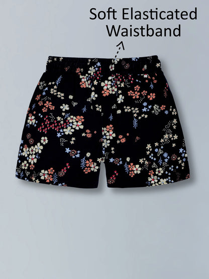 Girls Trendy Cotton Top & Shorts Co-ord Set