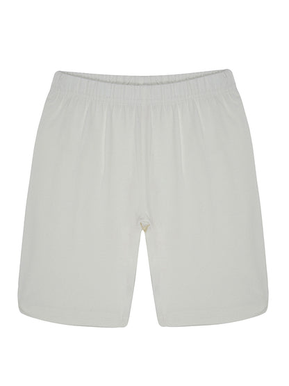 Girls  Set of 3 soft lycra cotton Cycling Shorts-WHITE NAVY