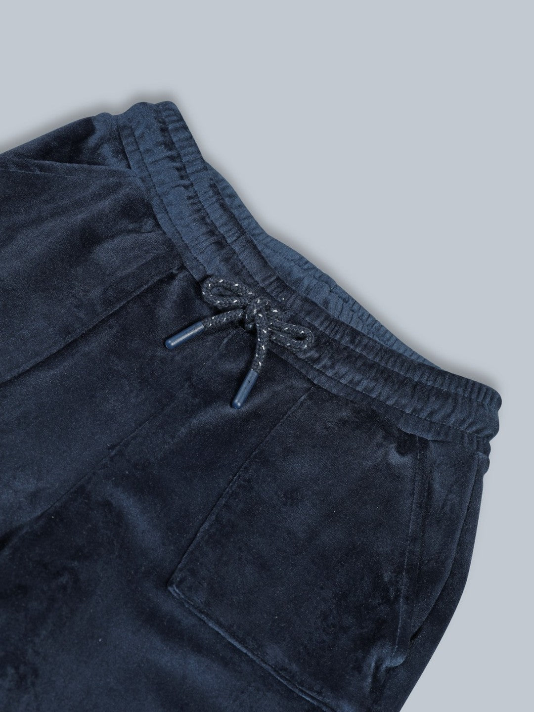 Girls Velour Wide Leg Cargo Pocket Pants