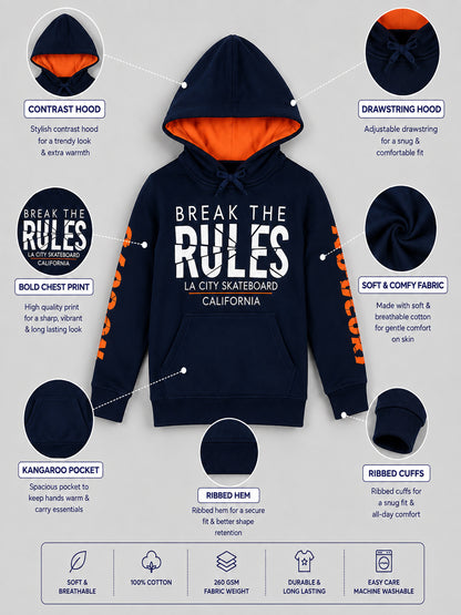 Boys Premium Soft cotton full sleeve Hooded Sweatshirt