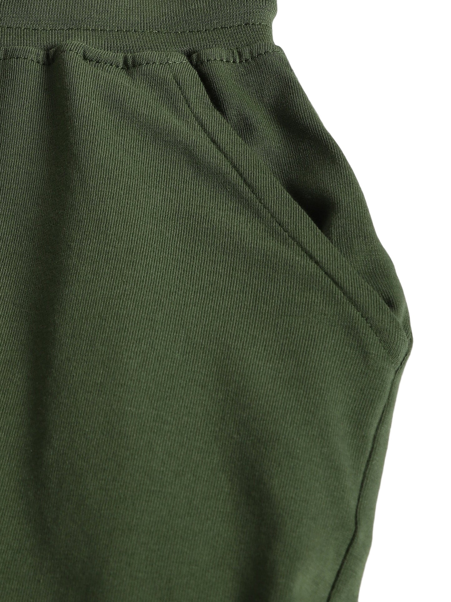 Plum Tree Boys 100% Cotton Full Sleeve Born To Explorer T-Shirt & Jogger Set ( Pack Of 2) - Mist Green