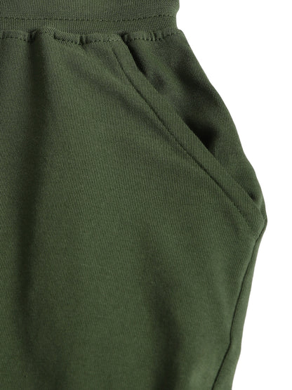 Plum Tree Boys 100% Cotton Full Sleeve Born To Explorer T-Shirt & Jogger Set ( Pack Of 2) - Mist Green