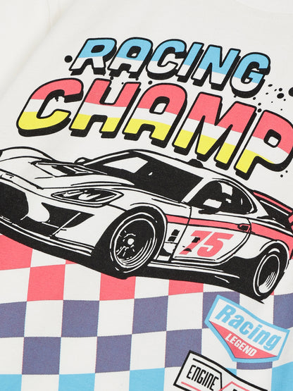 Boys Premium Cotton  Printed Oversized T-shirt pack of  2