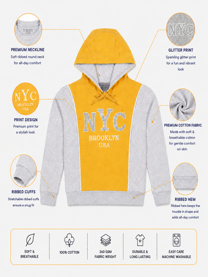Girls Premium Soft cotton full sleeve Hooded Sweatshirt