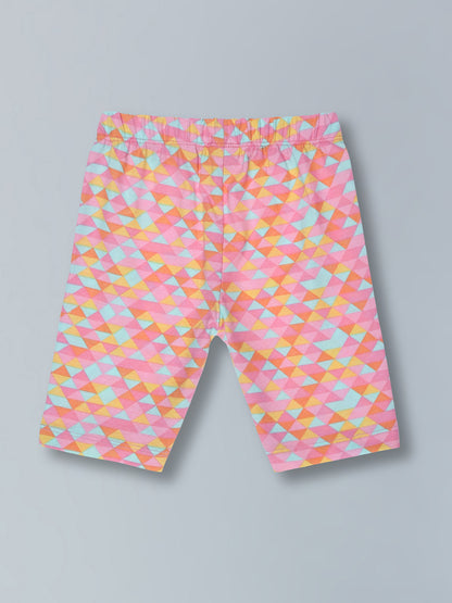 Girls Cotton Lycra Stretch Cycling Shorts Pack of 3