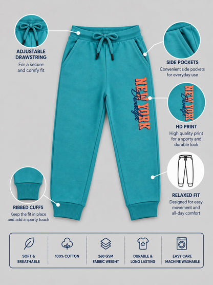 Boys Premium Soft cotton Regular Fit Printed Jogger