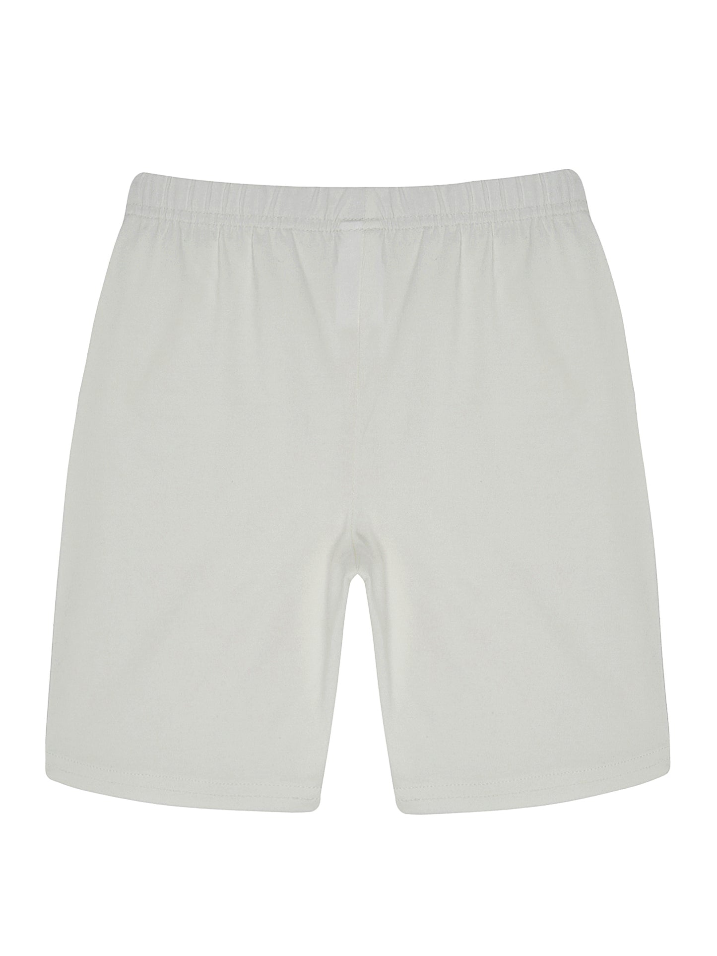 Girls  Set of 3 soft lycra cotton Cycling Shorts-WHITE NAVY