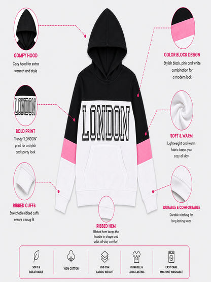 Girls Premium Soft cotton full sleeve Hooded Sweatshirt