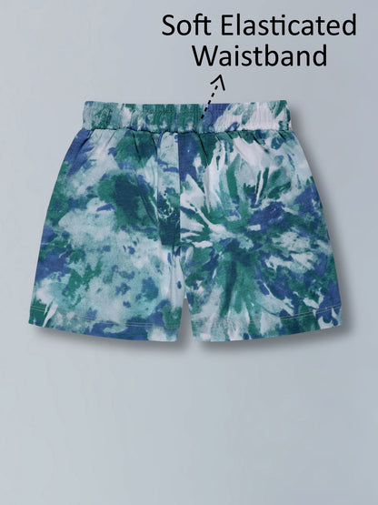 Girls Trendy Cotton Top & Shorts Co-ord Set