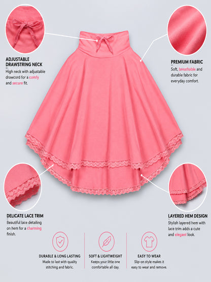 Girls Premium Soft cotton Sleeveless Poncho Sweatshirt