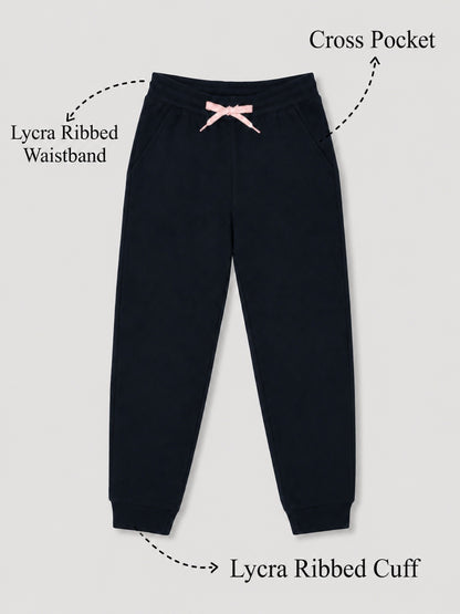 Girls Premium Soft Cotton Full sleeve T-shirt and jogger pant clothing set