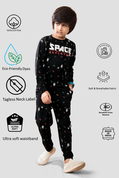 Boys Premium Soft Cotton full sleeve T-shirt and jogger pant Clothing Set