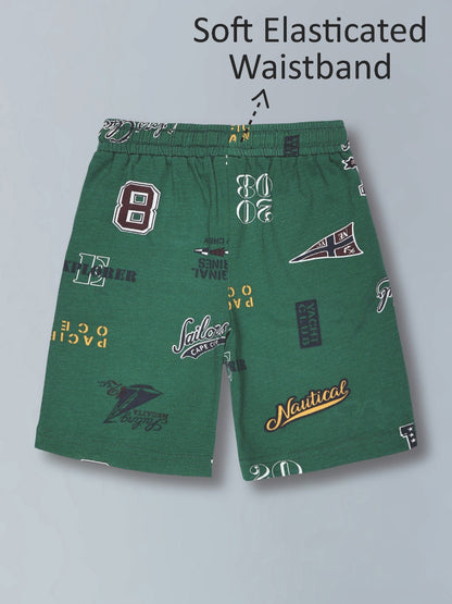 Boys Premium Cotton Top & Shorts Co-ord Set