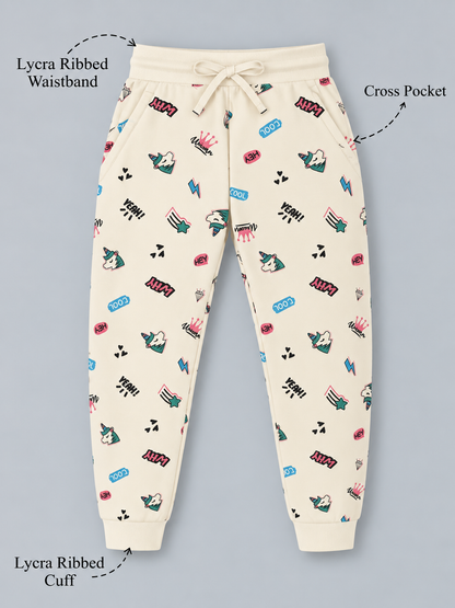 Girls Premium Soft Cotton Full sleeve T-shirt and jogger pant clothing set
